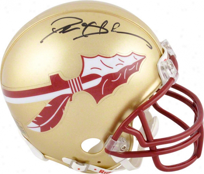 Deion Sanders Autographed Mini Helmet  Defails: Florida State Seminoles