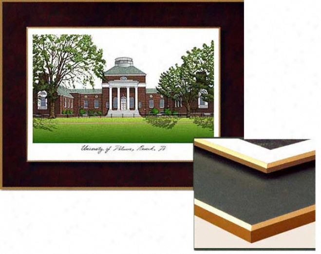 Delaware Collegiate Laminated Lithograph