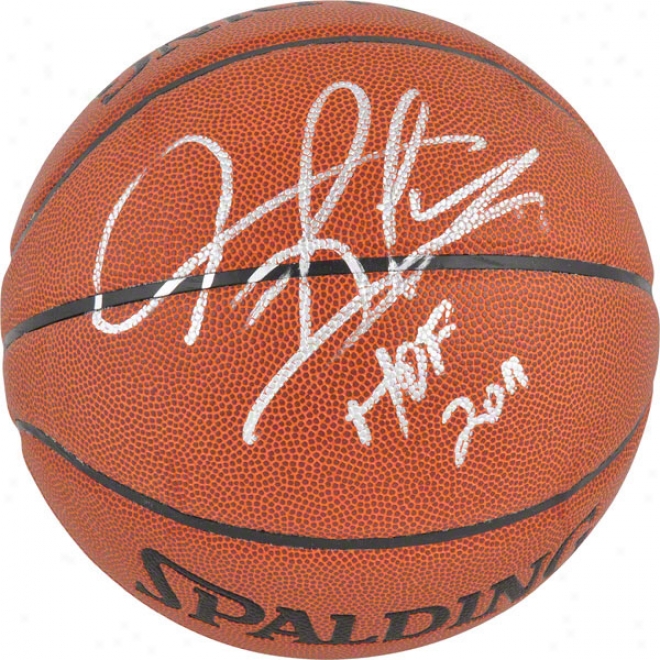 Dennis Rodman Autographed Basketball  Details: Chicago Bulls, Indoor-outdoor Basketball, &quothof 2011&quot Inscriptoin