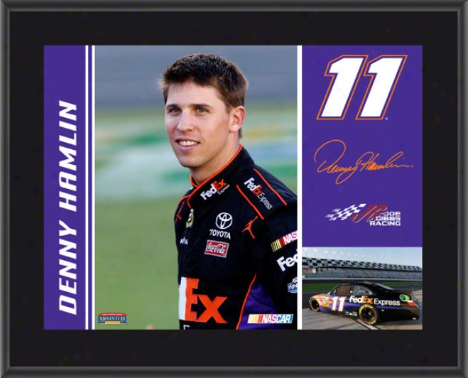 Denny Hamlin Sublimated 10s13 Plaque