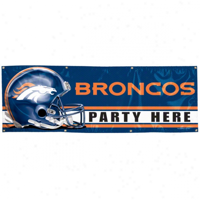 Denver Brobcos 2x6 Vinyl Banner