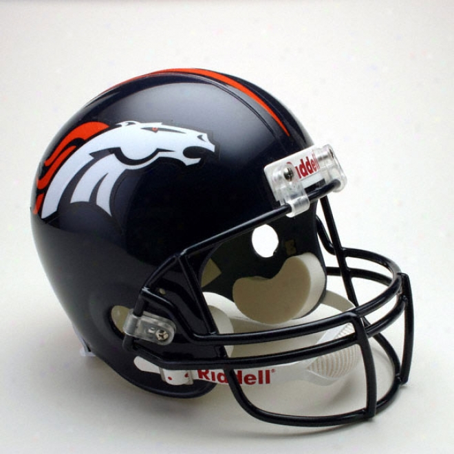 Denver Broncos Deluxe Replica Riddell Full Size Helmet