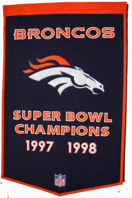 Denver Broncos Dynasty Banner