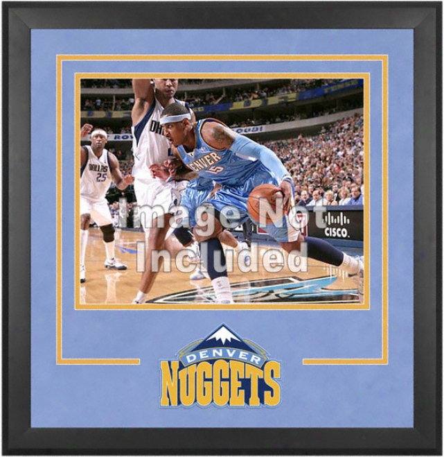 Denver Nuggets 16x20 Horizontal Setup Frame Upon Team Logo