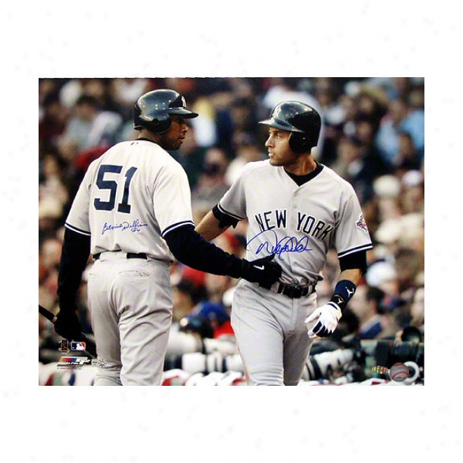 Derek Jeter And Bernie Williams New York Yankees 16x20 Autographed Photograph