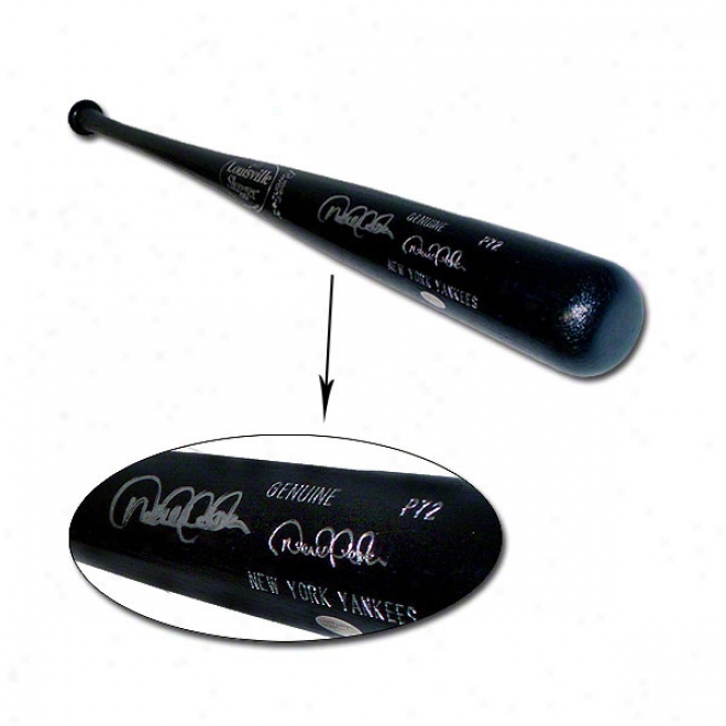 Derek Jeter Autographed Bat  Details: New York Yankees Engraving, Louisville Slugger, Genuine P72