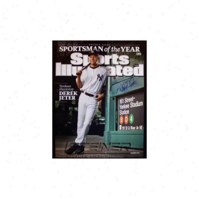 Deek Jeter New York Yznkees 16x20 Sportsman Of The Year Autographed Photograph