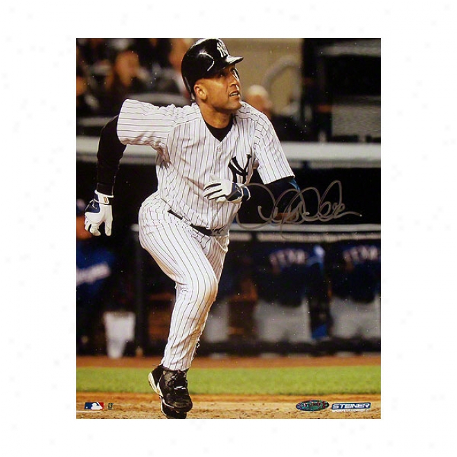 Derek Jeter New York Yankees 8x10 Running Autographed Photograph