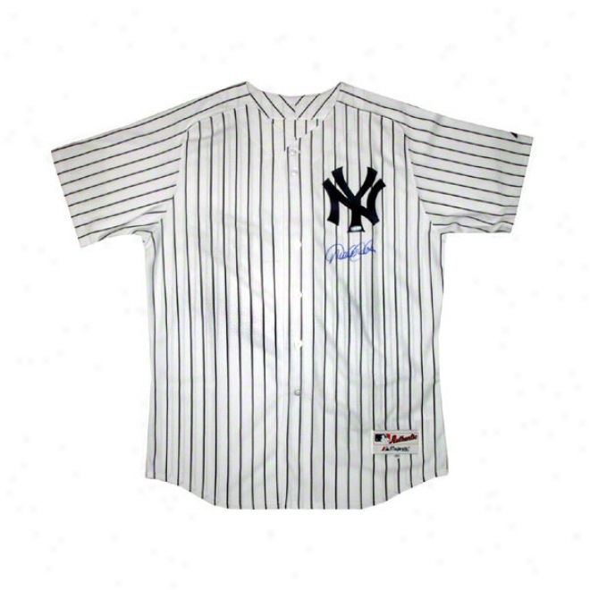 Derek Jeter New York Yankees Autographed Authentic Home Pinstripe Jersey