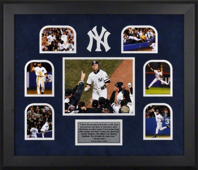 Derek Jeter New York Yankees Framed Multi Photograph Collage