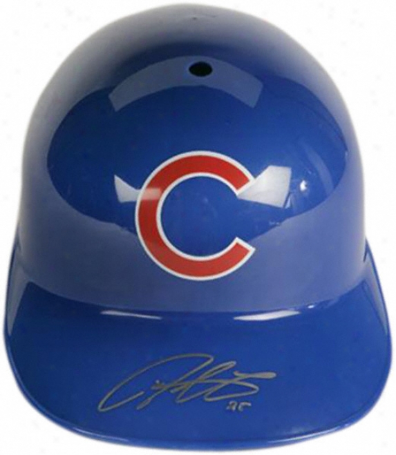 Ddrrek Lee Chicago Cubs Autographed Fhll-size Replica Batting Helmet