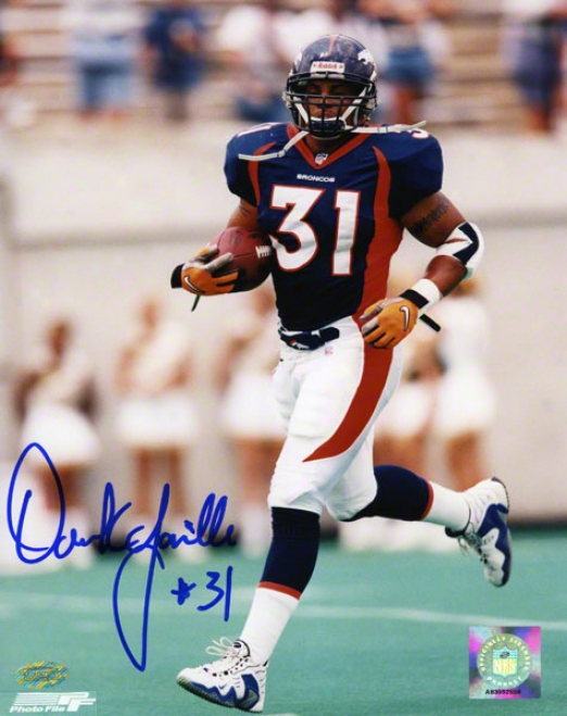 Derrick Loville Denver Broncos - Running - 8x10 Autographed Photograph