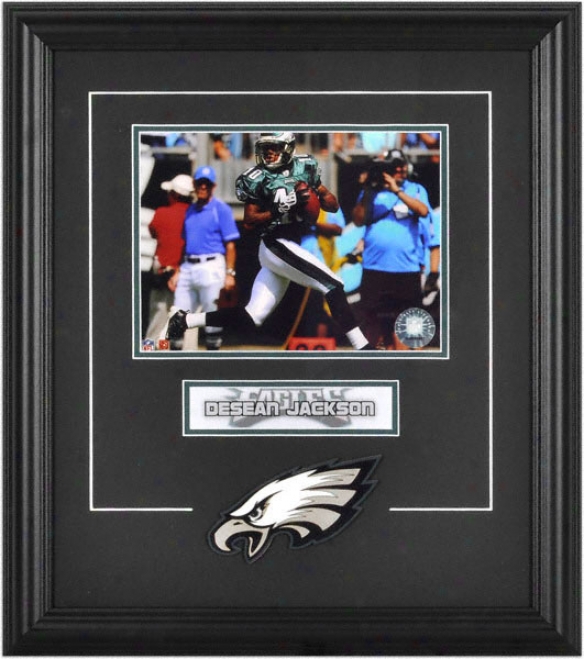 Desean Jackson Framed 6x8 Photograph With Team Logo & Plate