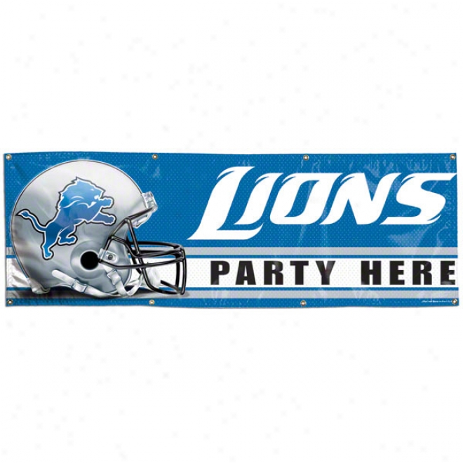 Detroit Lions 2x6 Vinyl Flag