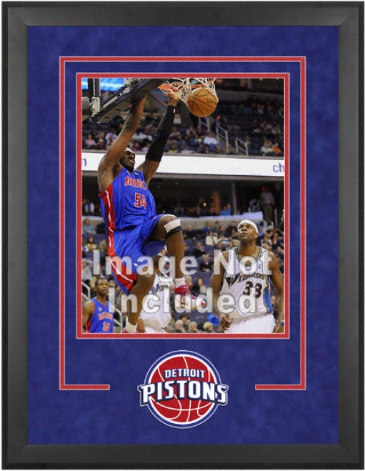 Detroit Pistons 16x20 Vertical Setup Frame With Team Logo