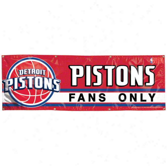 Detroit Pistons 2x6 Vinyl Banner