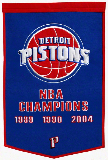 Detroit Pistons Dynasty Banner