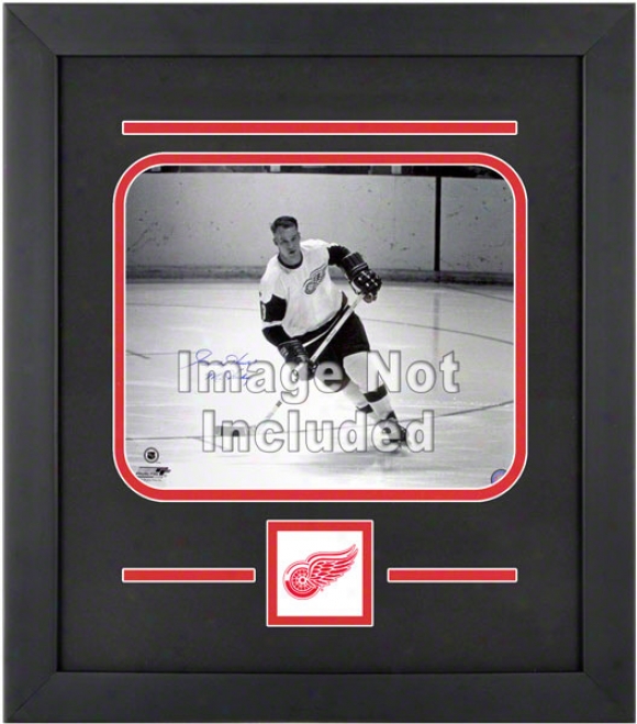 Detroit Red Wings 8x20 Horizontal Setup Frame With Team Logo