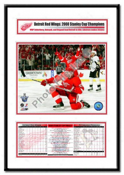 Detroit Red Wings -mikael Samuelssin Game 1 Goal Celebration - 2008 Stanley Cup Champs Hero Frame