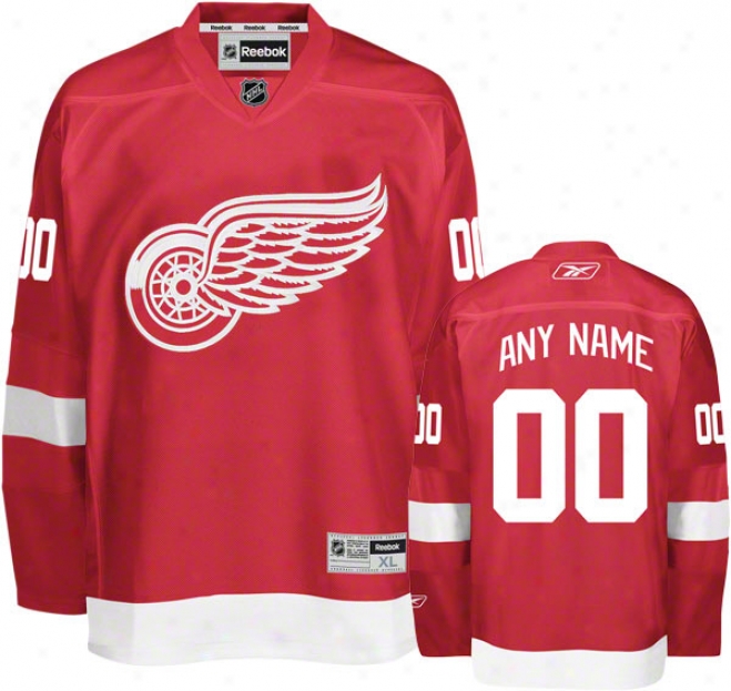 Detroit Red Wings Red Premier Jersey: Customizable Nhl Jersey