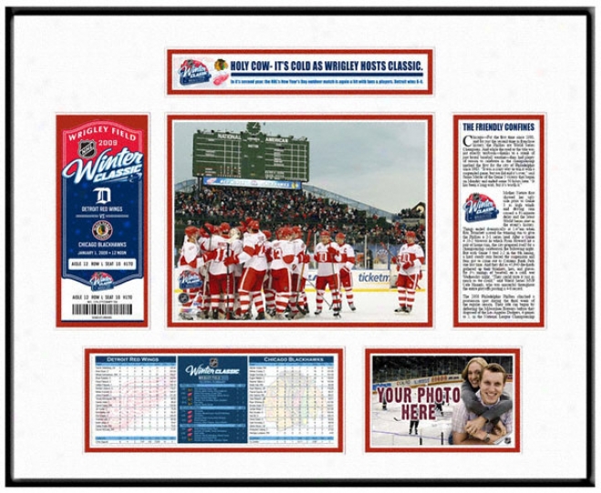 Detroit Red Wings - Team Celebration - Winter First-rate Ticket Frame