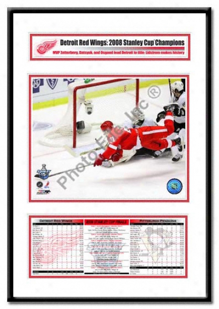 Detroit Red Wings -valtteri Filppula Game 2 Goal - 2008 Stanley Cup Champs Cyampion Frame