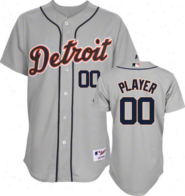 Detroit Tigers -any Player- Authentic Road Grey On-field eJrsey