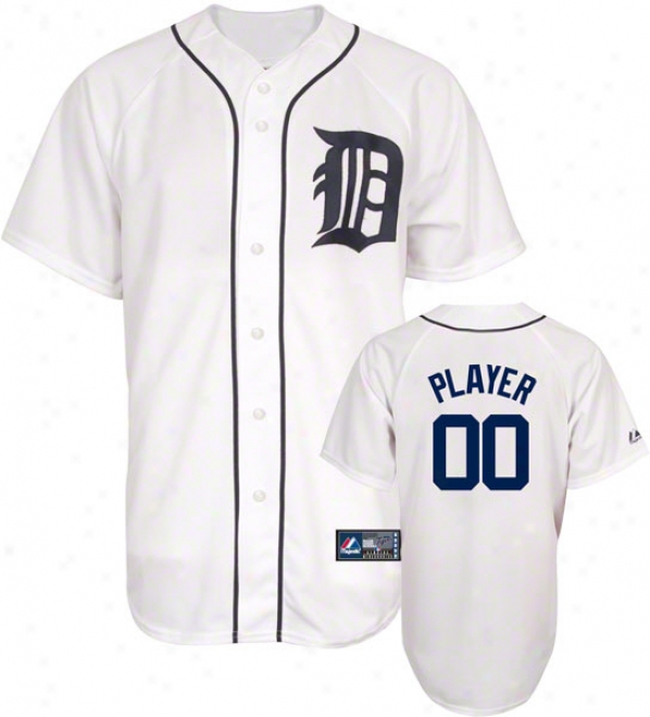 Detroit Tigers -any Player- Home Mlb Repliva Jersey