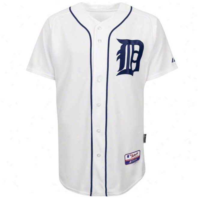 Detroit Tigers Homs White Authentic Cool Base␞ On-field Mlb Jersey