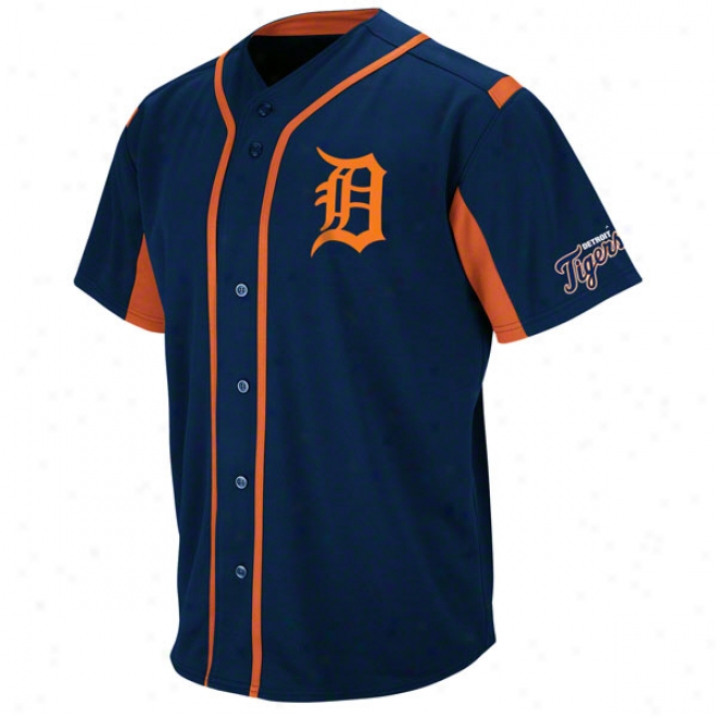 Detroit Tigers Navy Wind-up Jersey