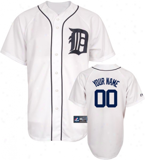 Detroit Tigers -personalized With Your Name- Close Mlb Replica Jersey