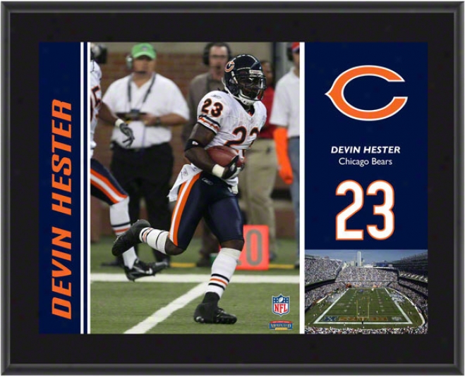 Devin Hester Brooch  Particulars: Chicago Bears, Sublimated, 10x13, Nfl Plaque
