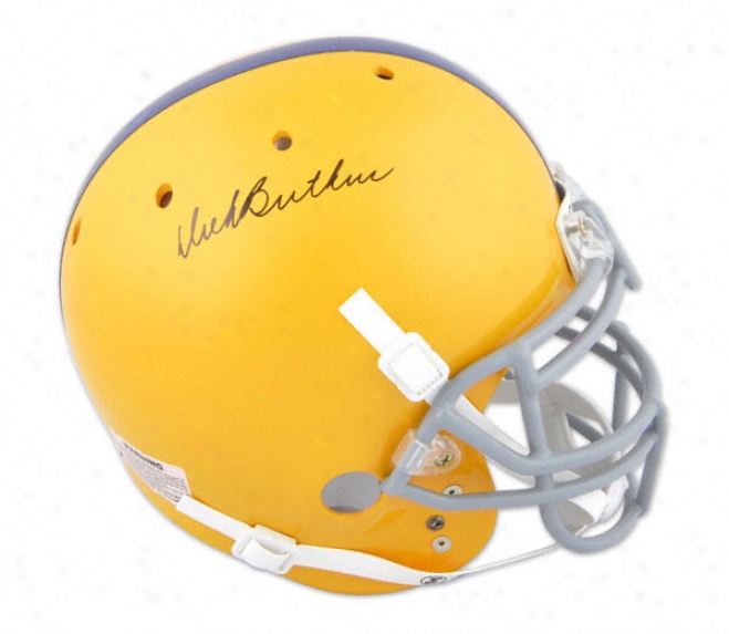 Dick Butkus Autographed Pro-line Helm  Detailz: Chicago Vocational High Sect, Sfhutt Helmet