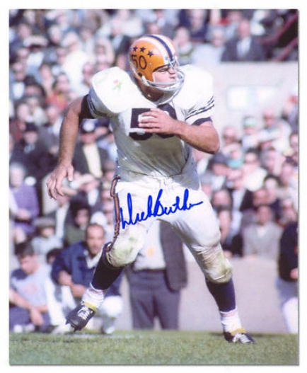 Dick Butkus Illinois Contention Illini Autogarphed 8x10 Potograph