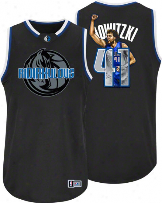 Dirk Nowitzki Dallas Mavericks Majestic Notorious Jersey