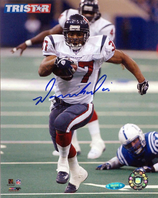 Domanick Davis Autographed Houston Texans 8x10 Photo