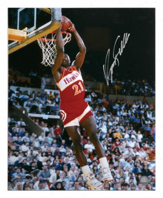 Dominique Wilkins Atlanta Hawks Auutographed 16x20 Photograph