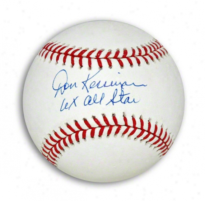 Don Kessinger Autographed Mlb Baseball Inscribed &quot6x All Star&quot