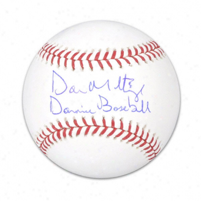 Don Mattingly Autographed Baseball  Details: Donnie Baseball Inscription