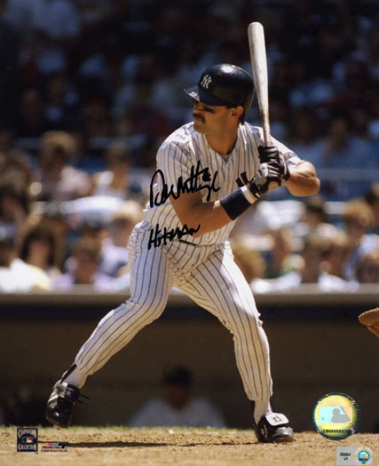 Put on Mattingly New York Yankees Hitman 8x10 Autographed Photogrsph