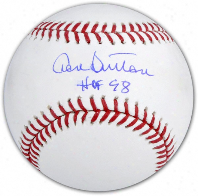 Don Sutton Autoyraphed Baseball  Details: Hall Of Fame 1998 Inscription