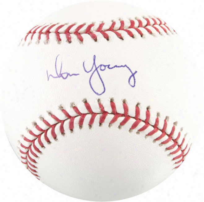 Don Young Autographed Baseball