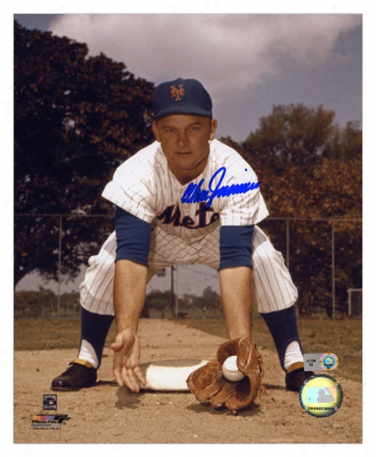 Don Zimmer New York Mets Autographhed 8x10 Photograph