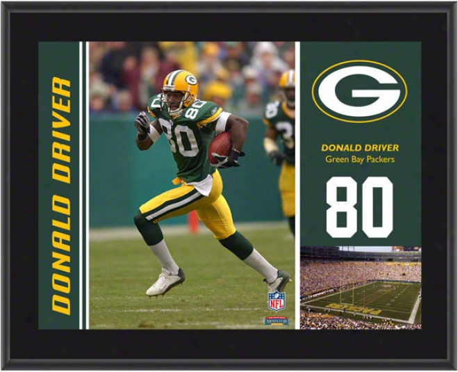 Donald Driver Plaque  Details: Green Bay Packers , Sublimated, 10x13, Nfl Plaque