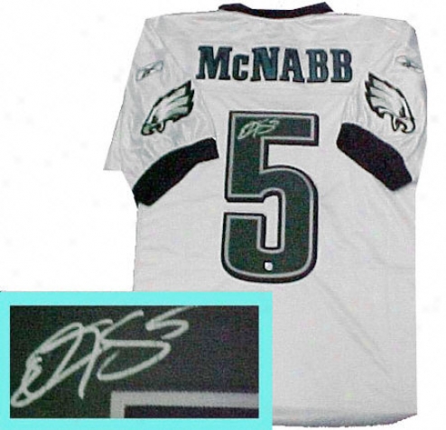 Donovan Mcnabb Philadelphia Eagles Autographed White Jersey