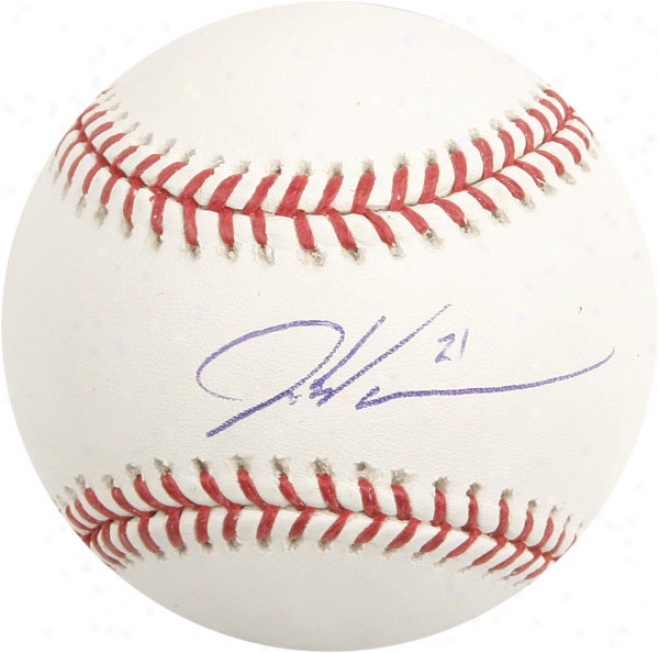 Dontrelle Willis Autographed Baseball  Details: #21 Inscription