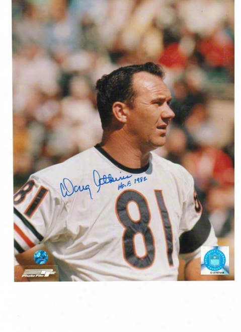 Doug Atkins Chicago Bears Autographsd 8x10 Photo Cilor Head Shot Inscribed Hof 1982