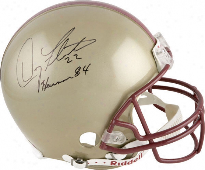 Doug Flutie Auotgraphed Helmet  Details: Boston College Eagles, Authentic Riddell Helmet, With Inscription &quotheisman 84&quot