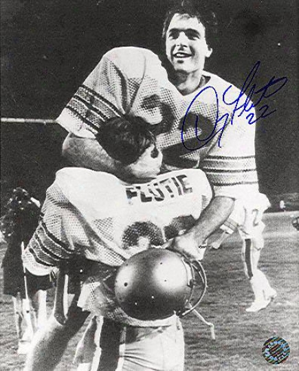 Doug Flutie Boston College Eagle Autographed 8x10 In Brothers Arms Celebration Photo