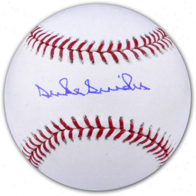 Duke Snider Autographed Baseball